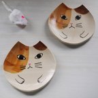 作品三毛猫の小皿