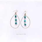 作品turquoise hoop pierce