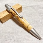 作品木軸回転式ボールペン　スパルトメイプル