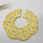 作品もくもくスタイ　花柄スタイ　名前刺繍