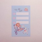 作品バラメモ　to do list ブルー