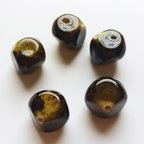 作品【10個/14x15.5mm】縦穴  菱形　ビーズ　ハンドメイドパーツ　k/菱形型