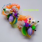 作品🟣🔵🔻  colorful beads   🔻🔵🟣