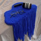 作品【新年度値下げ】mini rug 04(melting blue)
