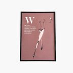 作品A4サイズポスターフレーム　womanシリーズ　女性イラスト