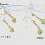 作品＊カルセドニーのピアス＊パーツ変更可