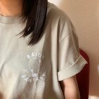 作品電球HELP　Tシャツ（Sグレー）