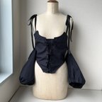 作品‧₊˚ 【isolv ྀིྀིtion】puff sleeve  ྀིྀིbustier tops ‧₊˚［24SS-TPBU］