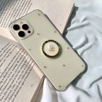 作品セット売り　ビーズフラワー／シンプル　　　スマホケース　スマホリング