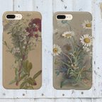 作品【iphone】Antique flower アンティーク植物図鑑 スマホケース