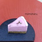 作品ミニチュア　桜の塩漬けケーキ