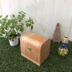 作品木製温かみのあるトレジャーボックス