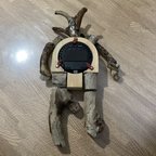 作品デジタル時計・湿度計・温度計流木ロボット