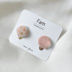 作品Fam ice cream    - strawberry & cream -  earring