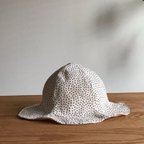 作品［即納］ランダムドットのチューリップハット/キッズ・ベビー用帽子