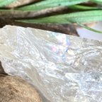 作品ゴールデンマイカ内包✨　レインボー  エレスチャル  骸骨水晶　原石