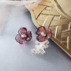 作品bouquet 花束のイヤーカフ セット violet