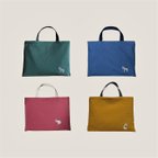 作品レッスンバッグ　綿麻シリーズ　選べるカラー　くすみカラー　おけいこバッグ　入学準備　入園準備　通園バッグ