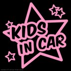 作品KIDS IN CAR(キッズインカー) セーフティーサインマーキングフィルムステッカー (星：ピンク)