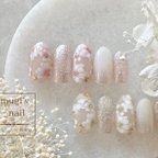 作品ネイルチップ No.124 フラワーネイル nail ジェルネイル