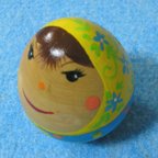 作品タマゴーシカ　木製　マトリョーシカ風　卵型人形　210