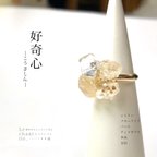 作品＂好奇心-こうきしん-＂天然石アートピースリング