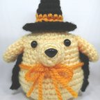 作品【ハンドメイド】あみぐるみダックス（ハロウィンver）