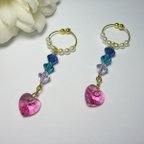 作品Swarovski rose heart style 