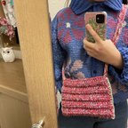 作品crochet colorful bag