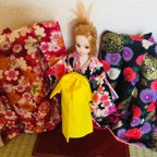 作品リカちゃん服  花魁着物＆打掛け3枚セット