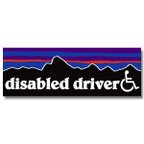 作品P【disabled driver】車椅子マークマグネットステッカー