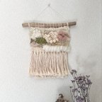 作品weaving tapestry pink×green 