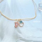 作品Perfume Bottle & Ring  Double Chain Necklace