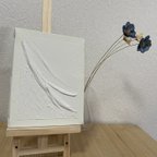 作品F0 テクスチャーアート　シンプル　白