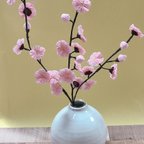 作品ちりめん細工　桜　春の飾り