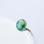 作品glass jellyfish ring　#20