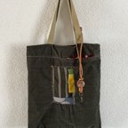 作品キーホルダー付き手提げbag