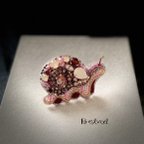 作品⭐️Kazu-factory様専用⭐️ビーズ刺繍のブローチ　-カタツムリ- snail