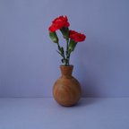 作品一輪挿し　木製花瓶　花瓶　フラワーベース