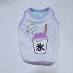 作品【完成品】シンプルタンクトップ/かき氷パープル