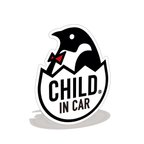 作品【ステッカー/マグネット】CHILD IN CAR カーマグネット アウトドア ベビーペンギン ベビーインカー