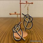 作品水引き　ピアス　ハンドメイド　アクセサリー