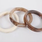 作品marble bangle-ivory-