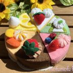 作品フェルトおままごと　ショートケーキセット