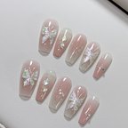 作品Lilith_nail★ジェルネイルチップ★付け爪★貝と胡蝶