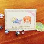 作品ミニミニピアス☆人魚姫とマーメイドぴよ