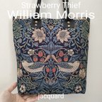 作品トートバッグ　William Morris 【Strawberry Thief】jacquard