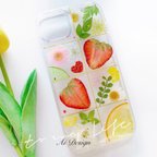 作品♡押しフルーツケース✨ドライフルーツ スマホケース✨ハンドメイド/iPhoneケース