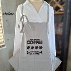 作品【OUTLET】【背中がかわいい】エプロンドレス：グレー×Coffee【0643】