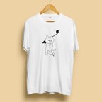 作品【半袖/長袖】オシャレおもしろTシャツ「スイング直前の猫」